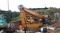 Máquina escavadora alta Long Reach do crescimento da demolição do alcance da certificação 23M Q355B do CE, máquina escavadora longa do crescimento de 385 Hyundai